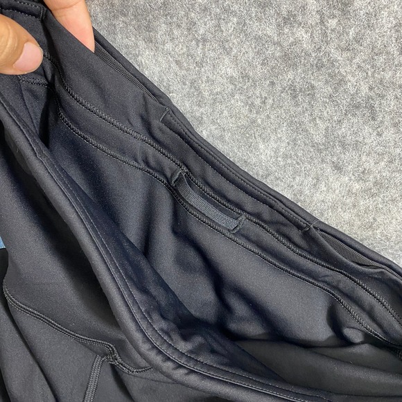 Lululemon Leggings 4 Black Blue Zip The Line Crop High Rise Capri Workout - Picture 16 of 16